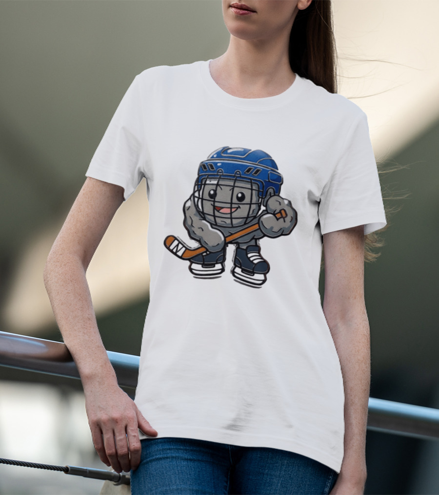 Stonjourner St Louis Blues NHL Pokemon Cartoon Hockey Player T-Shirt