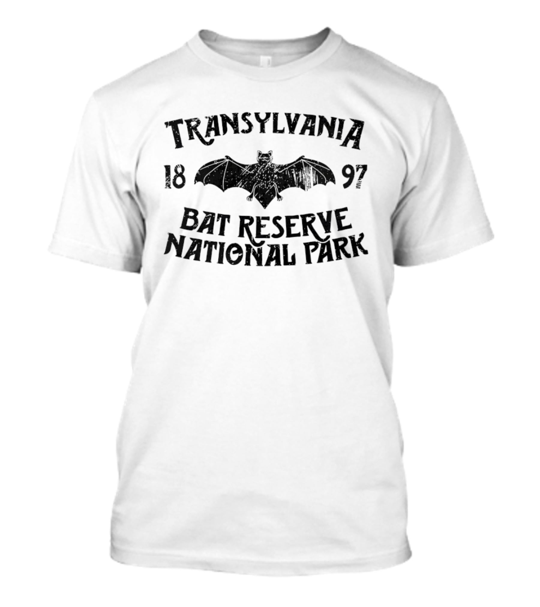 Transylvania 1897 Bat Reserve National Park Vintage Gothic T-Shirt