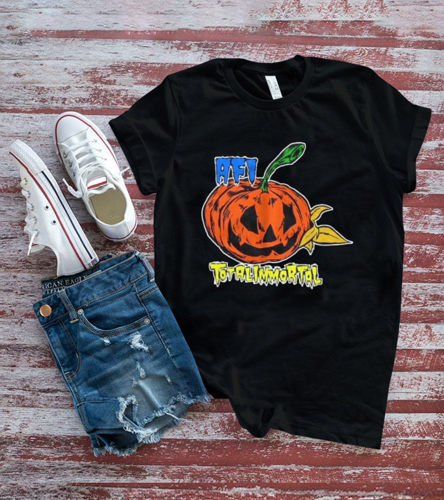 AFI Totalimmortal Halloween Pumpkin Punk Rock Band Merch T-Shirt