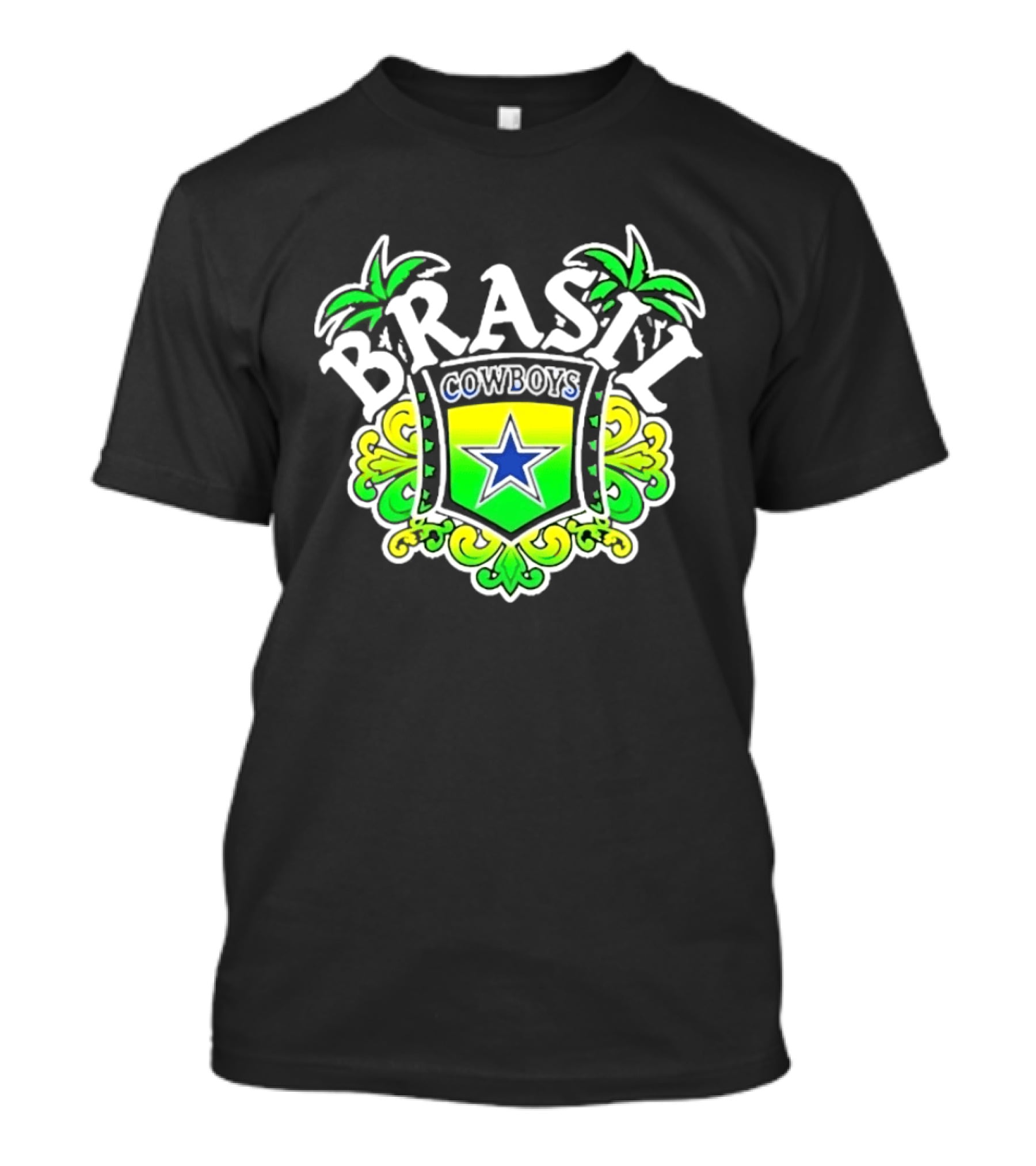 Brasil Cowboys Brazil Badge Palm Stars T-Shirt