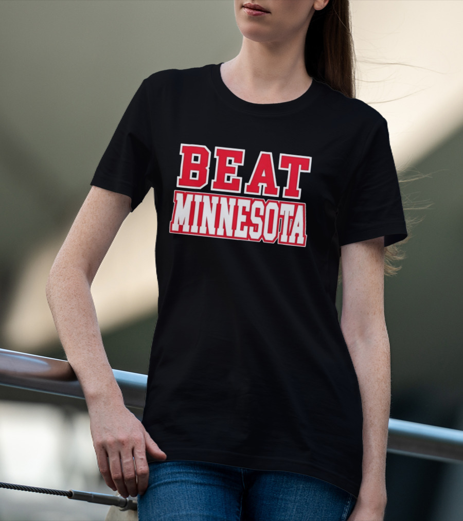 Beat Minnesota Football Rivalry Wisconsin Badgers Victory T-Shirt