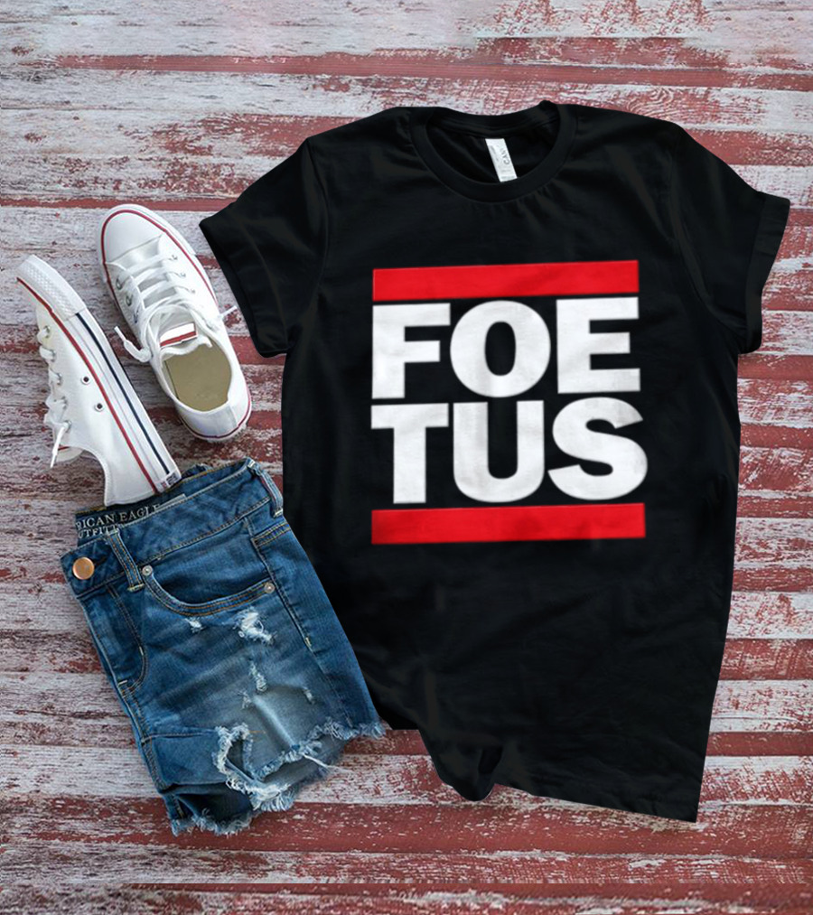 Foetus White Letters With Red Bars T-Shirt