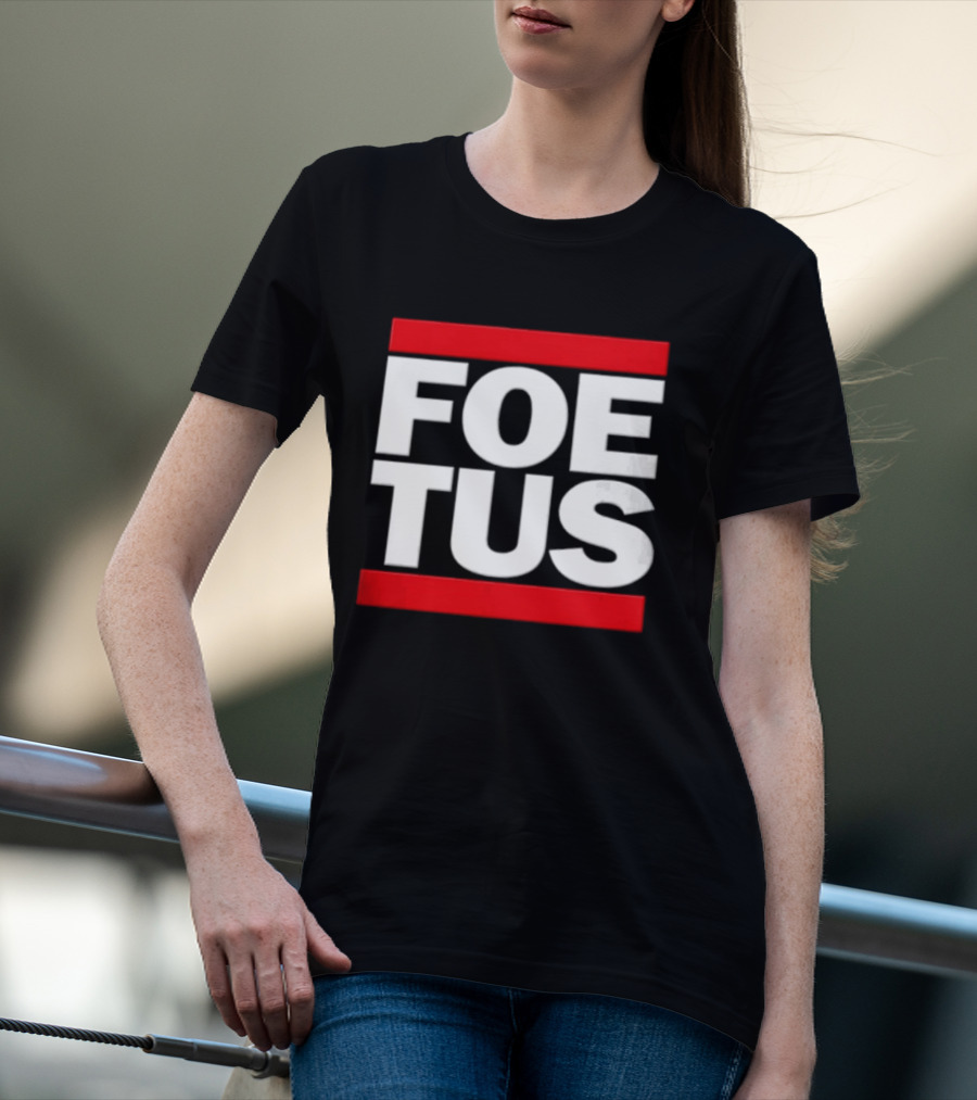 Foetus White Letters With Red Bars T-Shirt