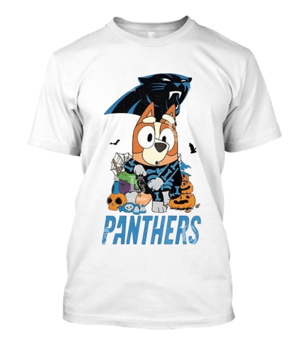 Carolina Panthers Bluey Halloween 2026 Fun Fan Collab T-Shirt