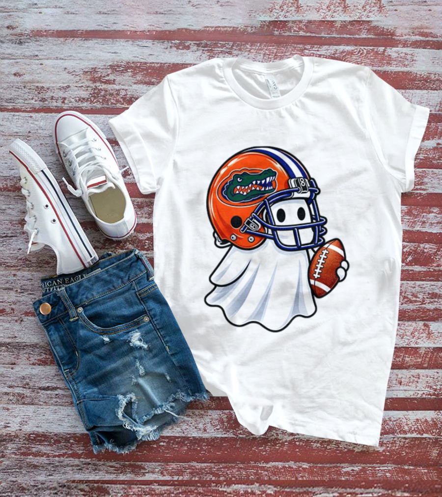 Florida Gators Football Ghost Halloween Fan Gear T-Shirt