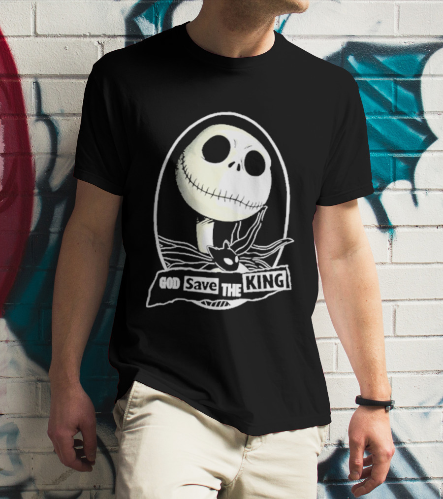 Jack Skellington God Save The King Halloween 2026 T-Shirt
