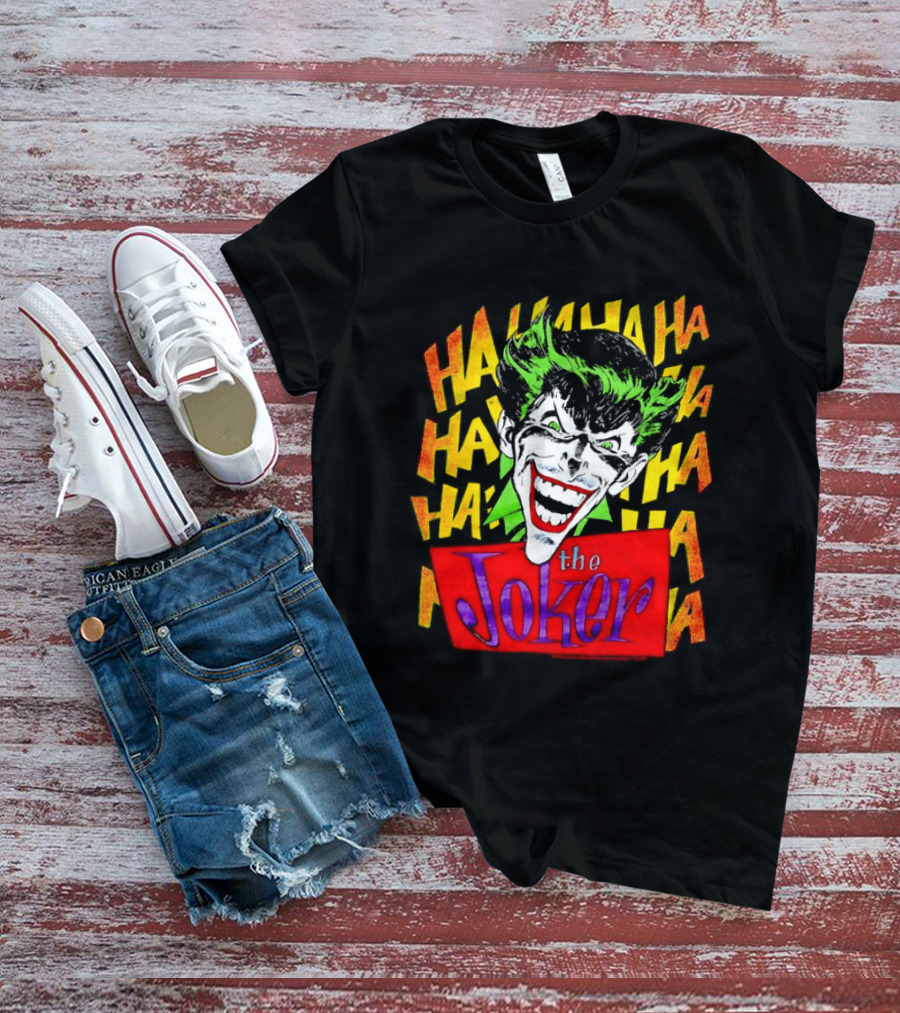 The Joker Ha Ha Ha Comic Laughing Face T-Shirt