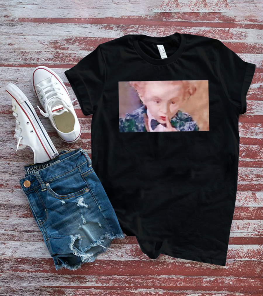 Alice In Wonderland Mad Hatter Mischievous Shh Gesture T-Shirt