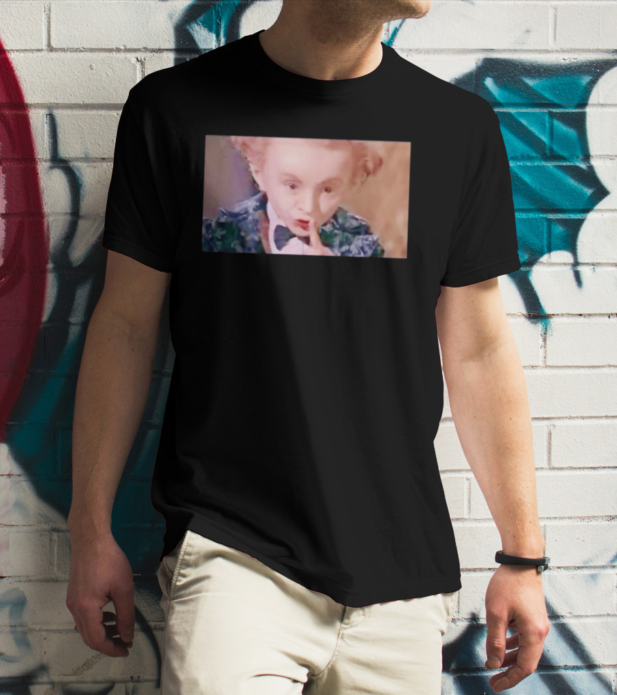Alice In Wonderland Mad Hatter Mischievous Shh Gesture T-Shirt