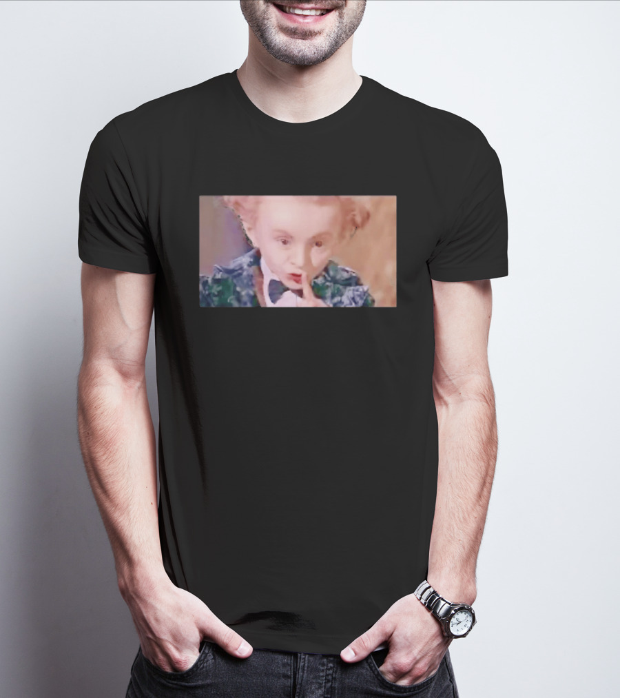 Alice In Wonderland Mad Hatter Mischievous Shh Gesture T-Shirt