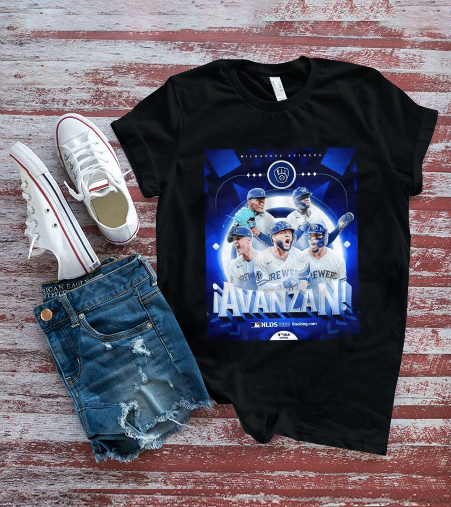 Milwaukee Brewers NLDS 2026 Avanzan MLB Playoffs Celebration T-Shirt