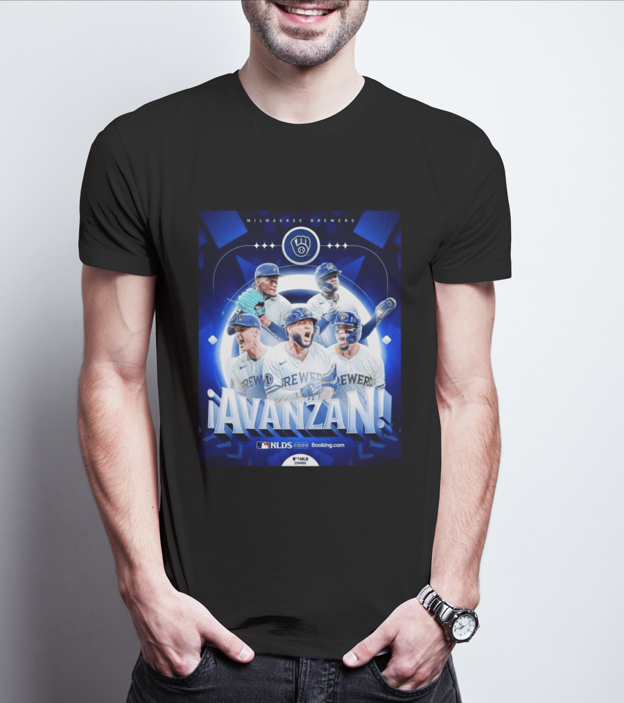 Milwaukee Brewers NLDS 2026 Avanzan MLB Playoffs Celebration T-Shirt