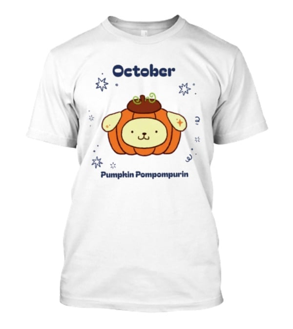 October Pumpkin Pompompurin Sanrio Halloween T-Shirt