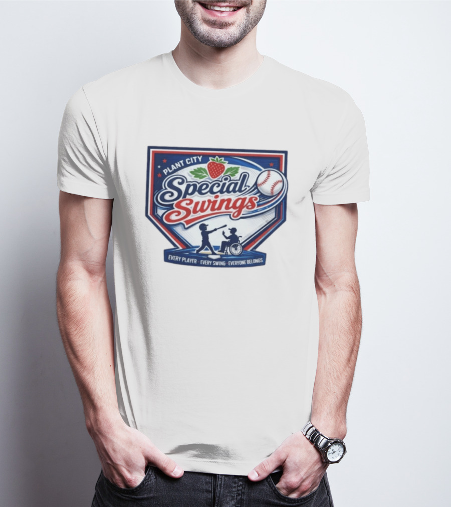 Plant City Special Swings Baseball Every Player Everyone Belongs T-Shirt