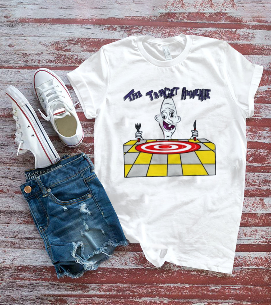 The Target Audience Cartoon Character With Fork And Knife T-Shirt
