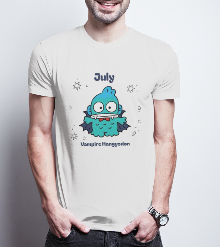 July Vampire Hangyodon Spooky Sanrio Halloween T-Shirt