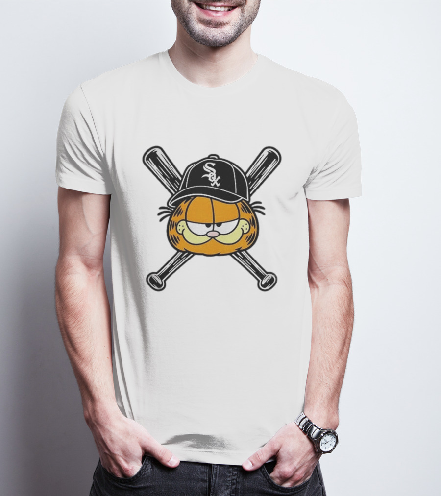 White Sox South Side Garfield Baseball T-Shirt