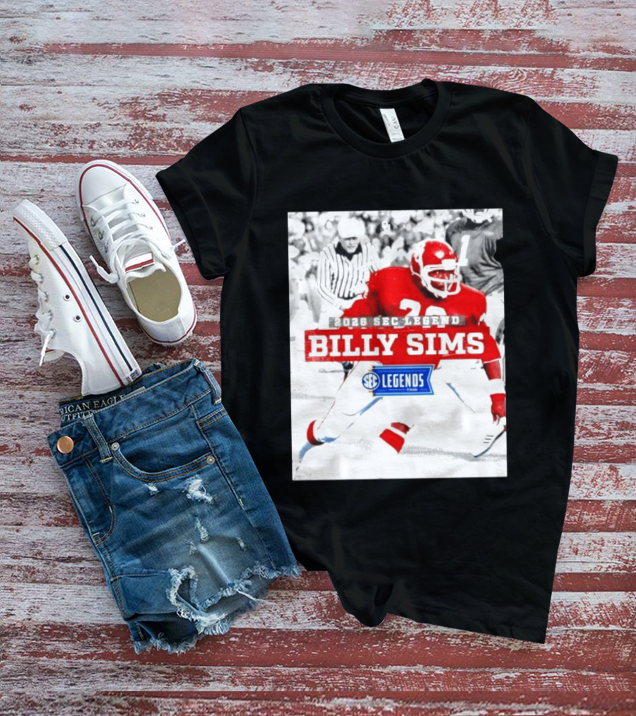 2026 SEC Legend Billy Sims Oklahoma Sooners Football T-Shirt