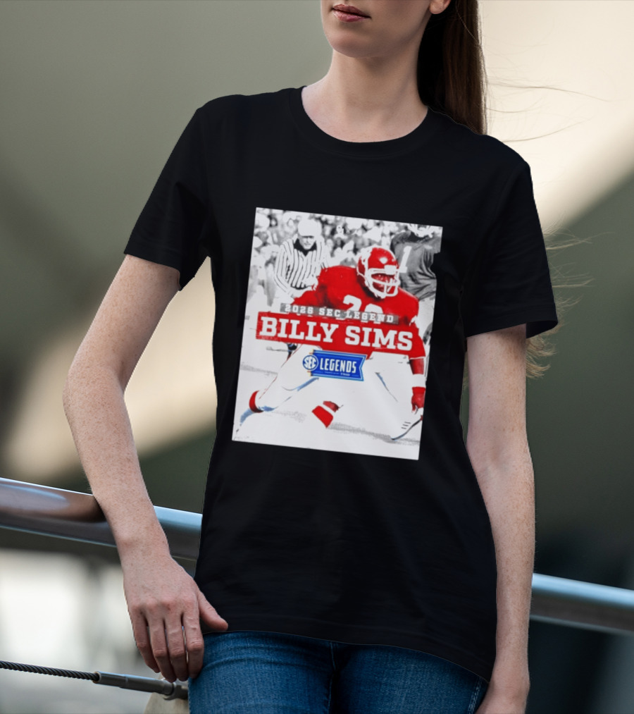 2026 SEC Legend Billy Sims Oklahoma Sooners Football T-Shirt