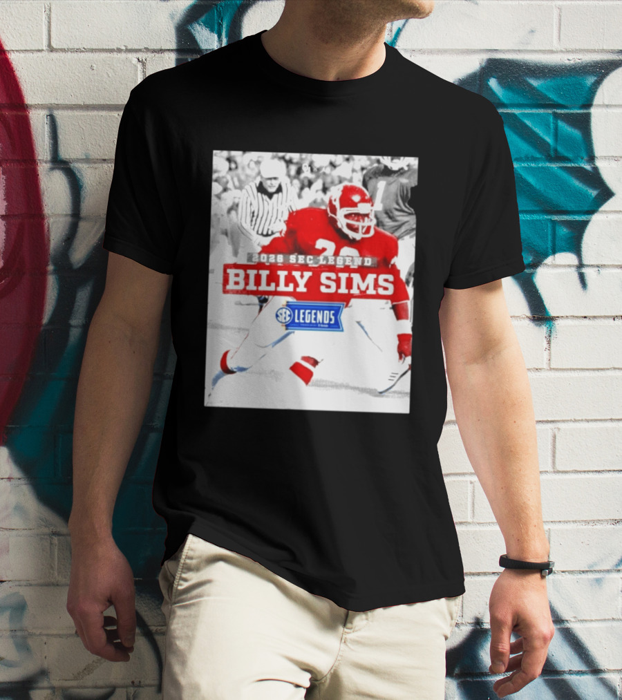 2026 SEC Legend Billy Sims Oklahoma Sooners Football T-Shirt