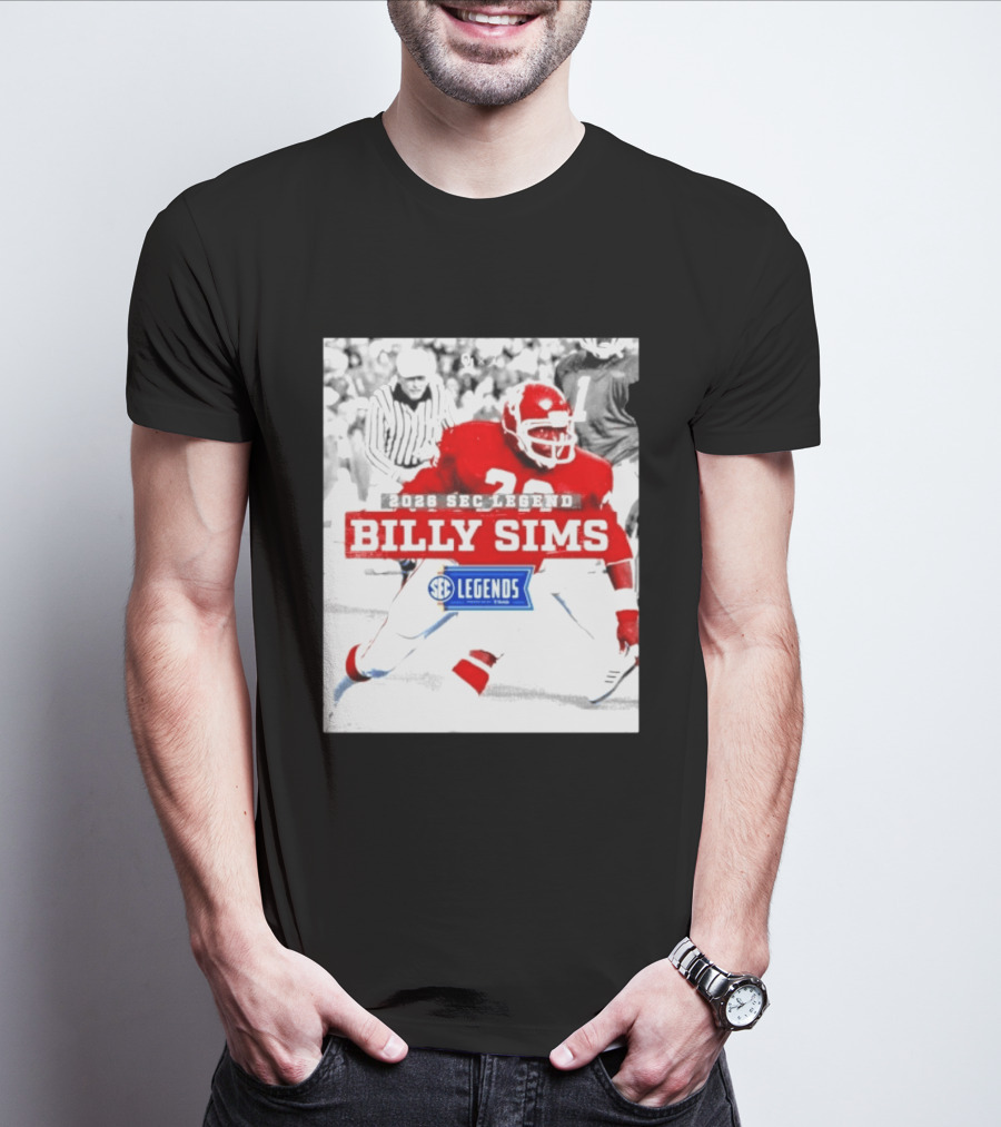 2026 SEC Legend Billy Sims Oklahoma Sooners Football T-Shirt
