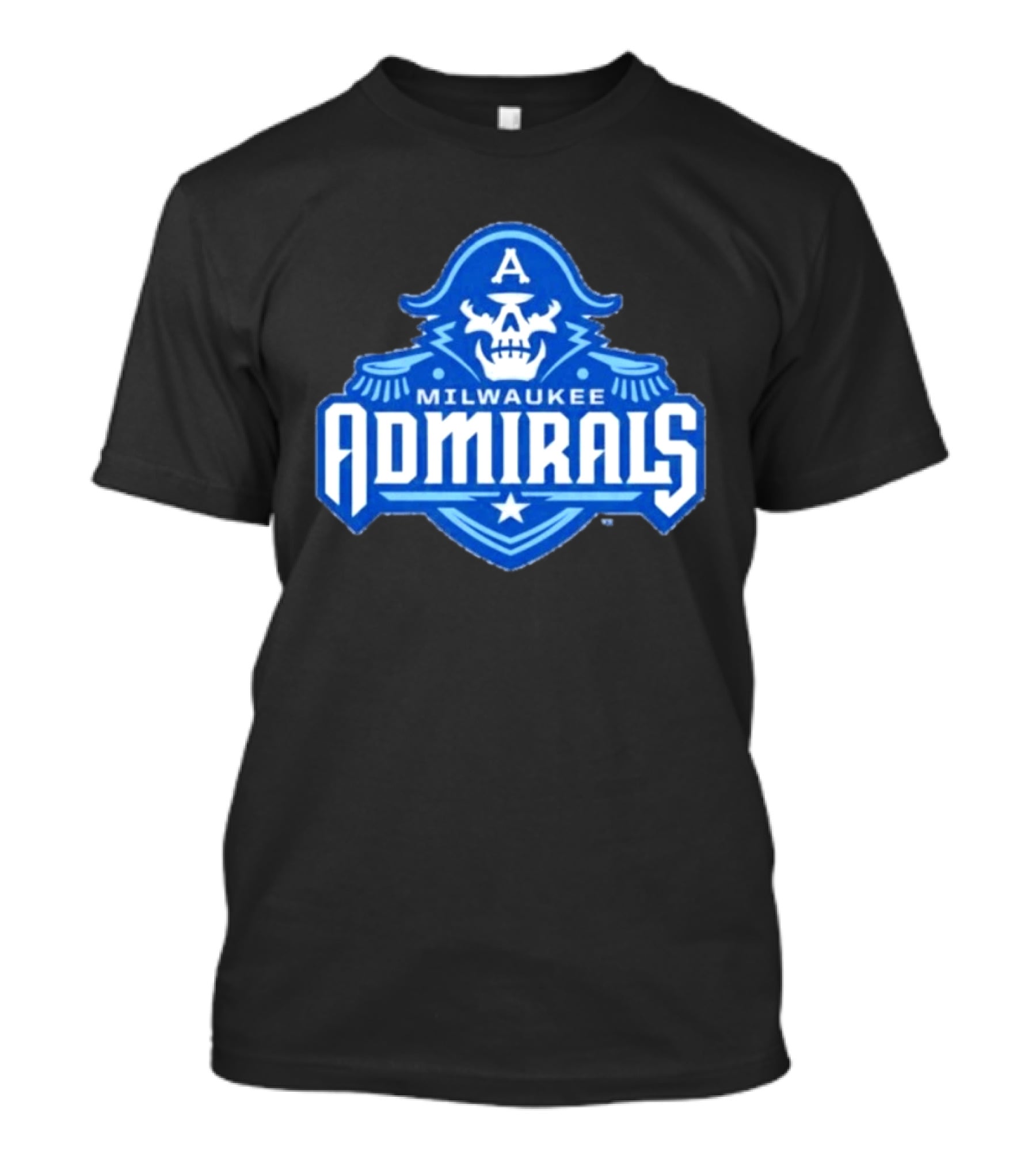 Milwaukee Admirals AHL Hockey Team Spooky Skeleton T-Shirt