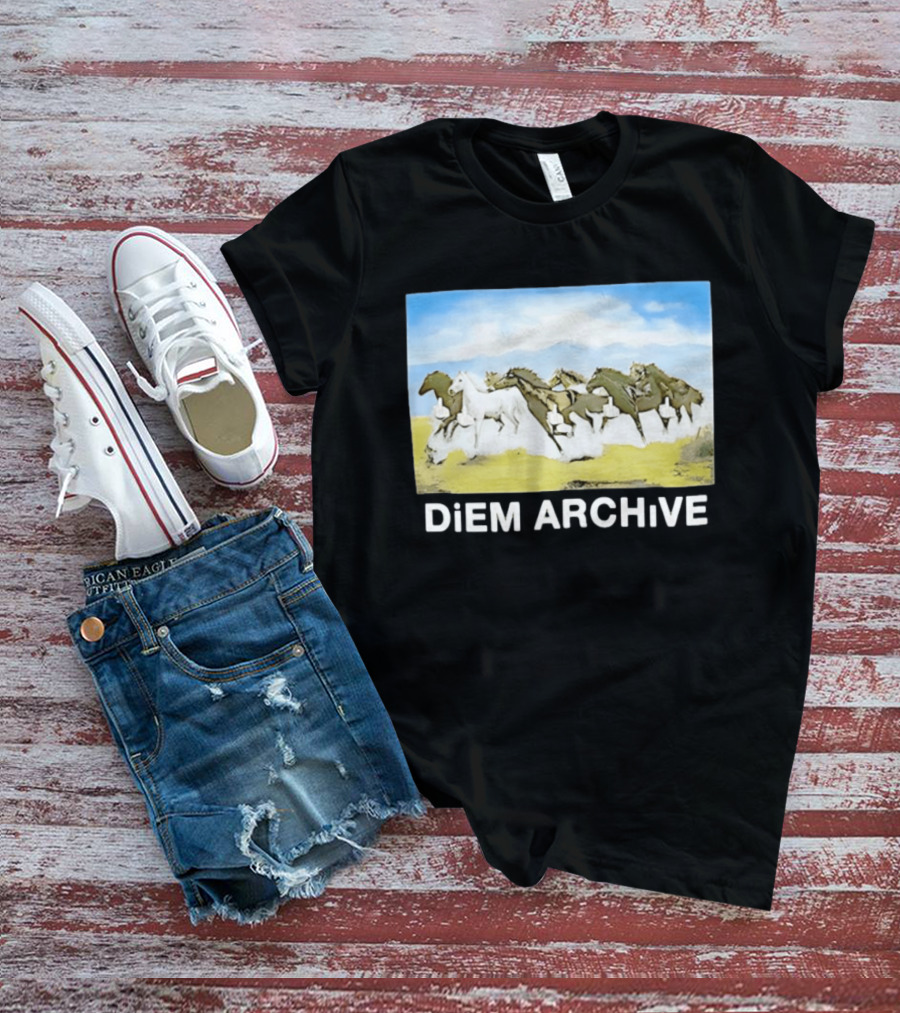 DiEM ARCHiVE Running Horses T-Shirt