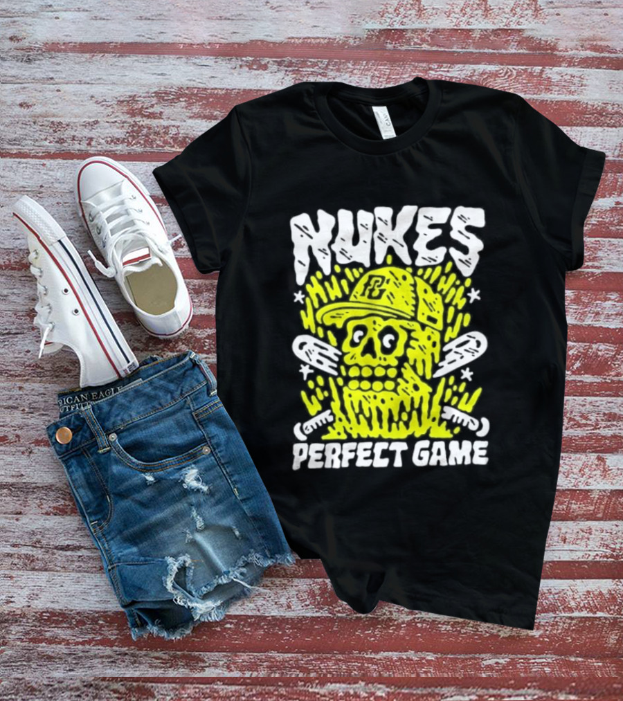 Nukes PC Skull Baseball Perfect Game T-Shirt