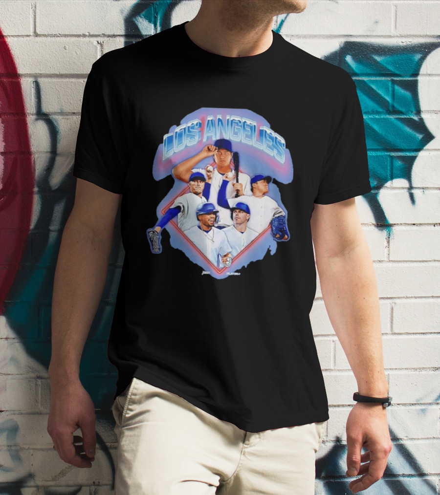 Los Angeles Dodgers Stars Shohei Ohtani Mookie Betts Number 17 50 Baseball Team Players T-Shirt