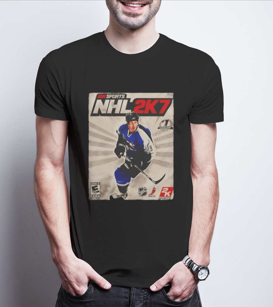 2K Sports NHL 2K7 Joe Thornton 19 Rated Number 1 NHL Game 2007 T-Shirt