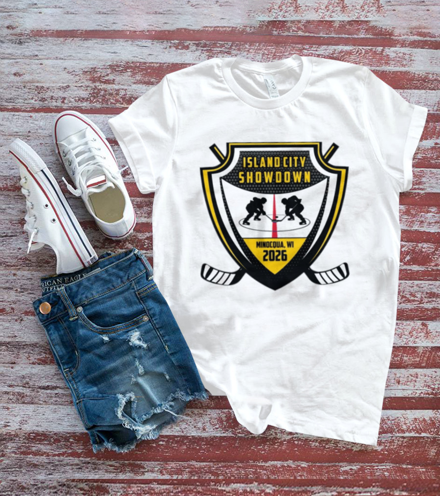 Island City Showdown Minocqua WI 2026 Hockey Event T-Shirt