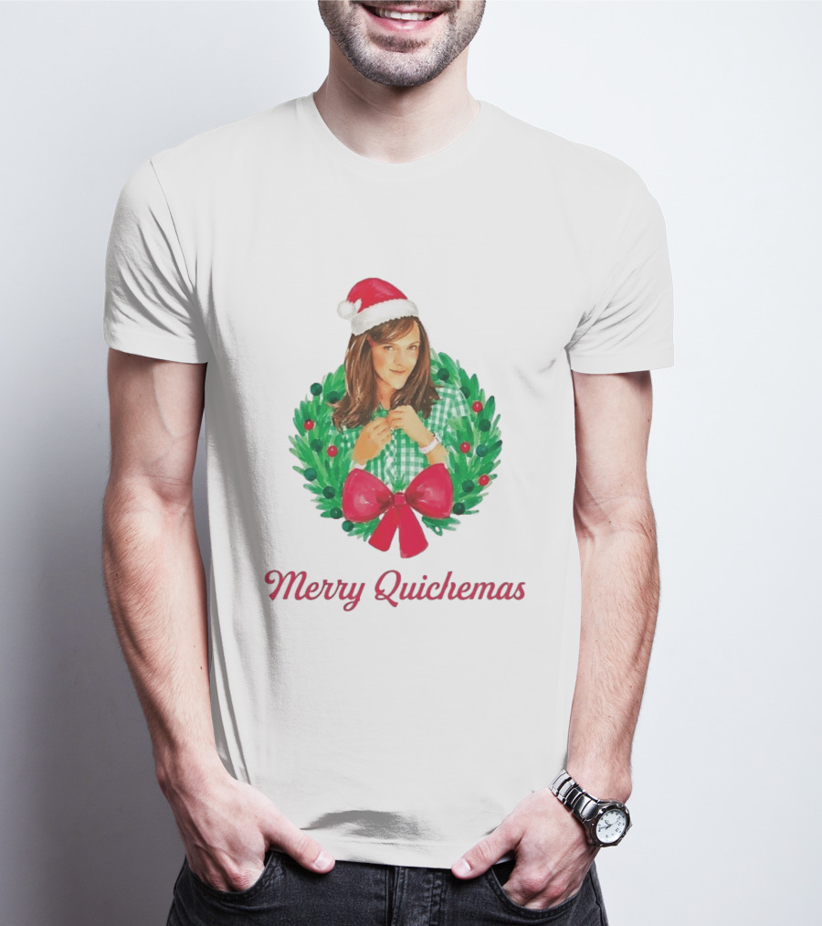 Merry Quichemas Leslie Knope Parks And Recreation Christmas Wreath T-Shirt