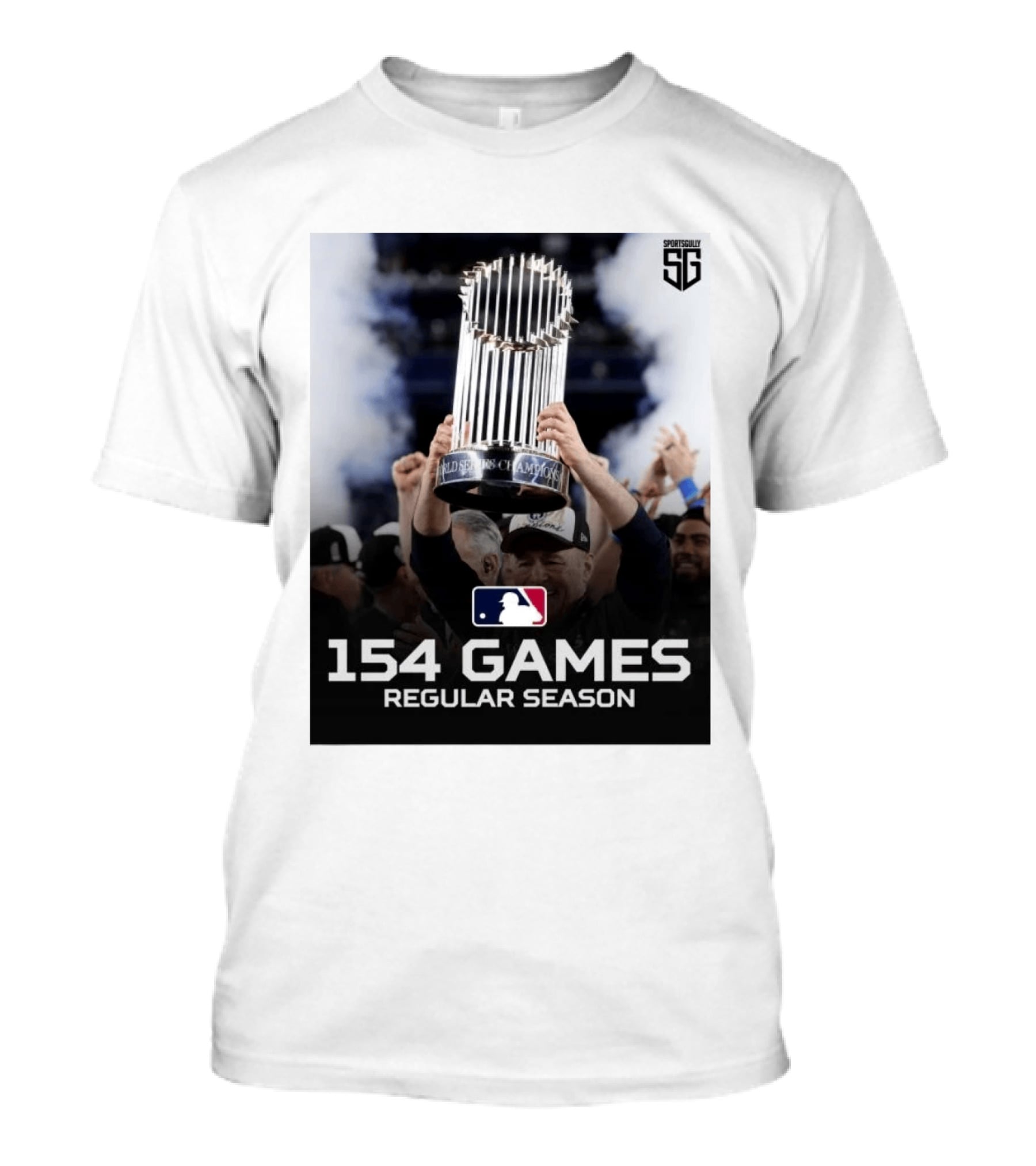 MLB 154 Games Regular Season World Series Champions Trophy T-Shirt