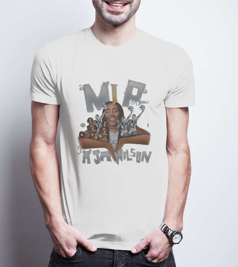 MVP A'ja Wilson Las Vegas Aces 2026 WNBA Champions Celebration T-Shirt