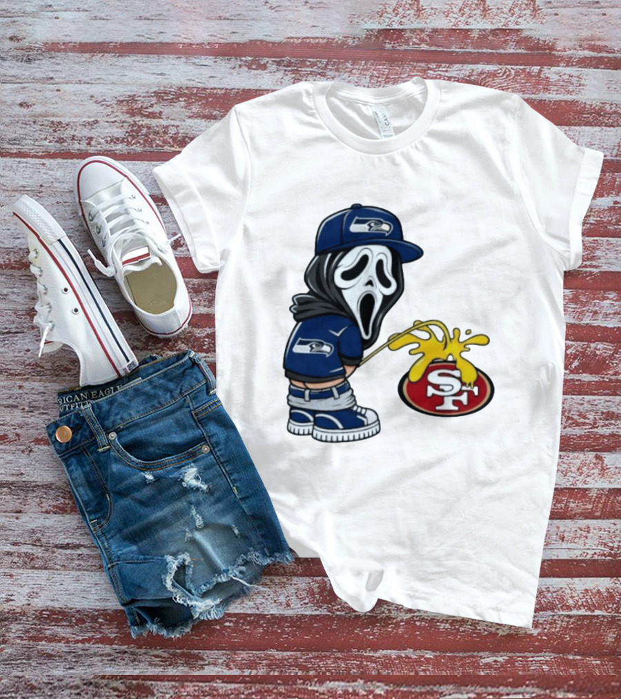 Seattle Seahawks Ghostface Fan Rivalry With San Francisco 49ers T-Shirt
