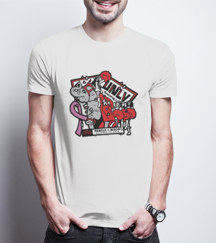 UNLV Rebels Vs Bison Homecoming October 10 2026 T-Shirt