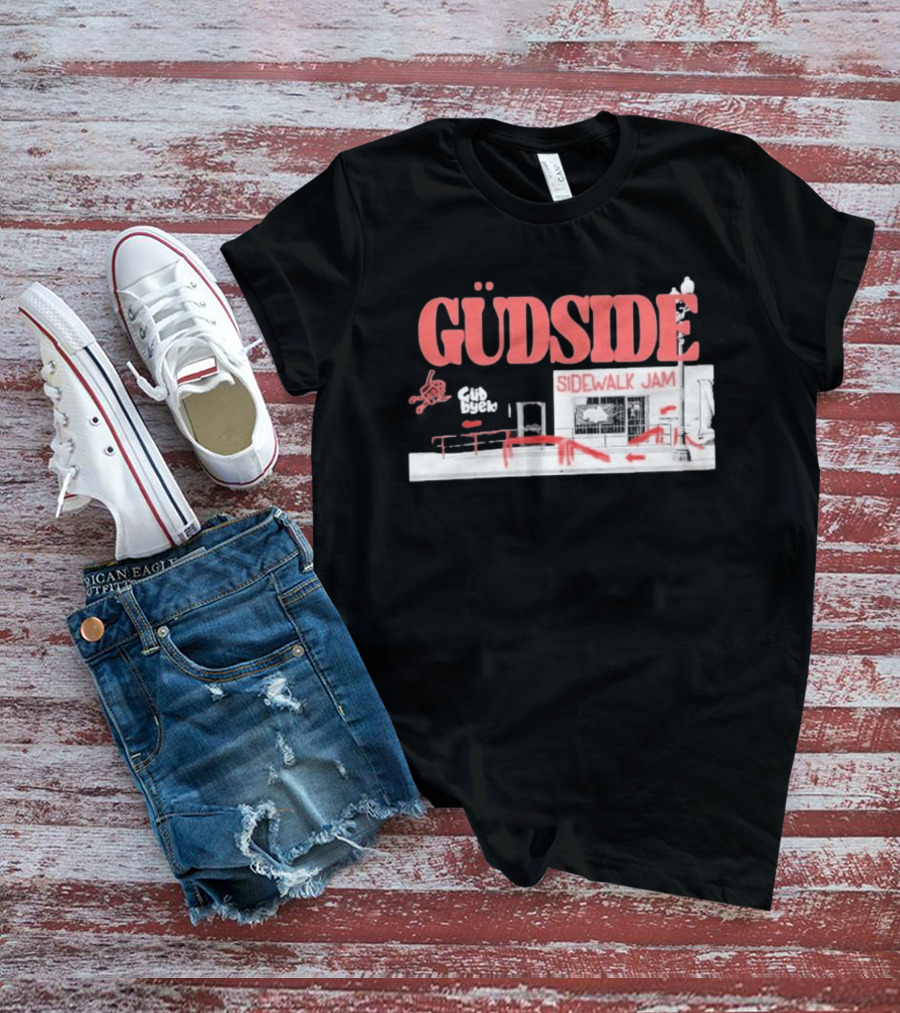 Güdside Sidewalk Jam Güd Byek Skateboard Street T-Shirt