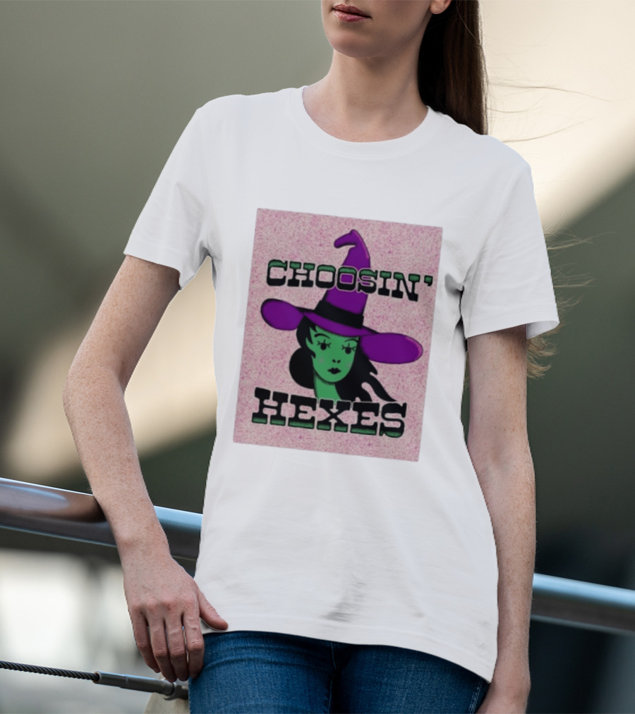Choosin' Hexes Witch Halloween Magic Spooky T-Shirt