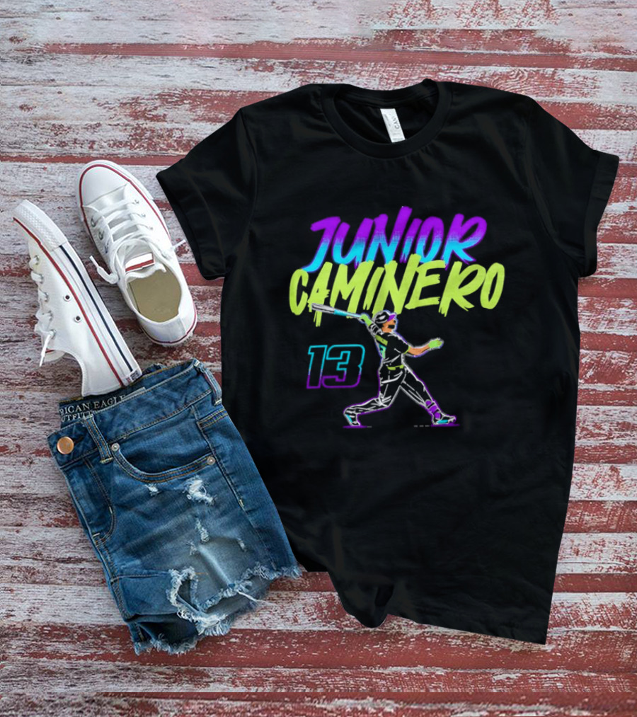 Junior Caminero 13 Tampa Bay Rays Baseball Player Dynamic T-Shirt