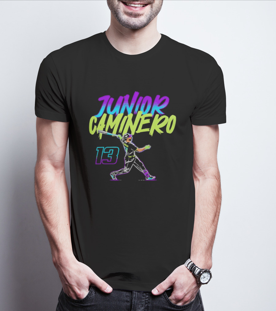 Junior Caminero 13 Tampa Bay Rays Baseball Player Dynamic T-Shirt