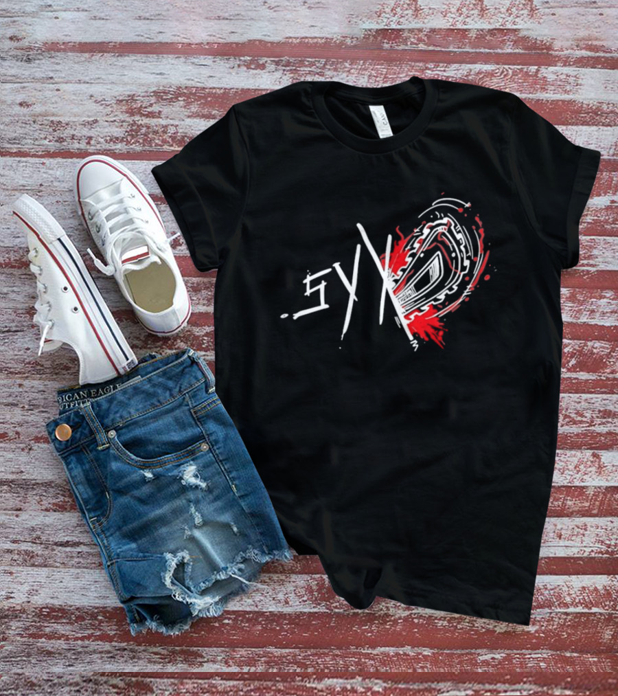 Syko Slasher Horror Chainsaw Edgy T-Shirt