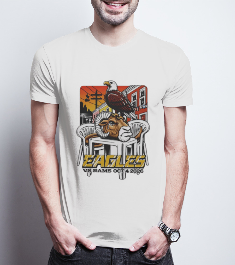 Eagles Vs Rams October 4 2026 Philadelphia Matchup T-Shirt