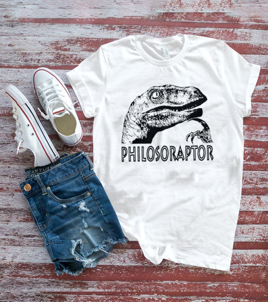 Philosoraptor Dinosaur Philosophy Meme T-Shirt