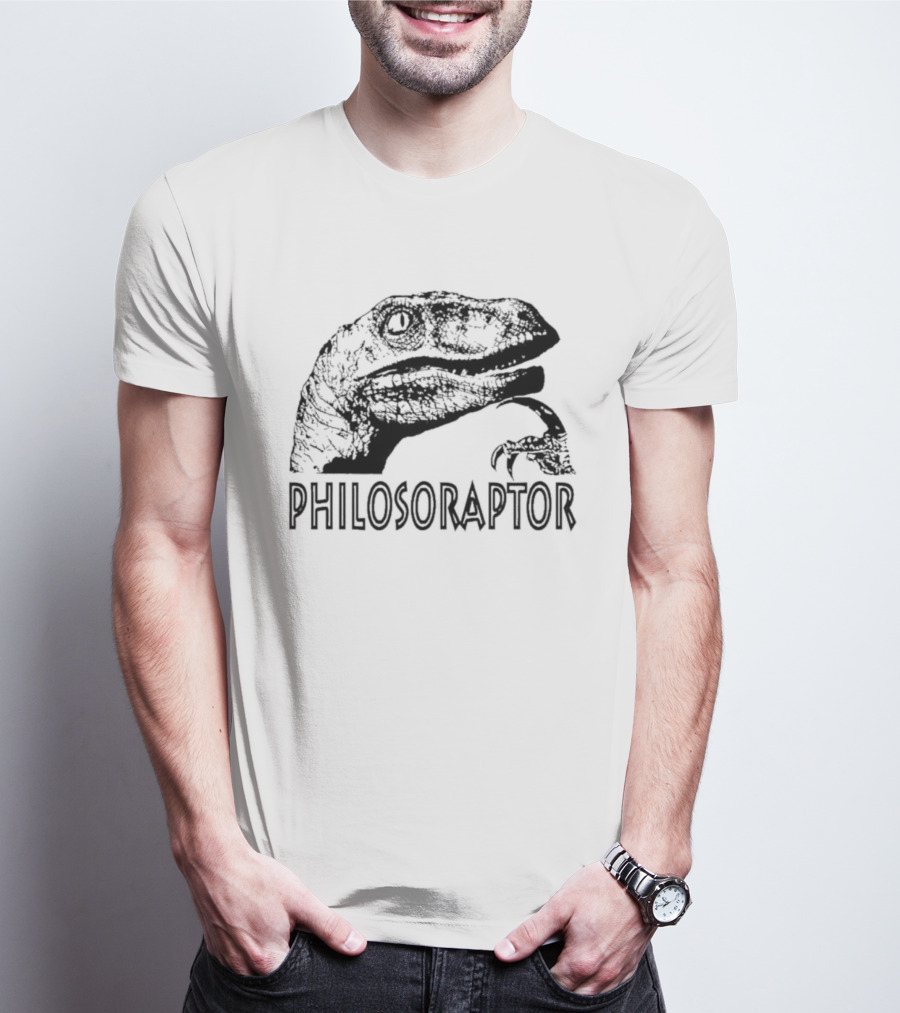 Philosoraptor Dinosaur Philosophy Meme T-Shirt