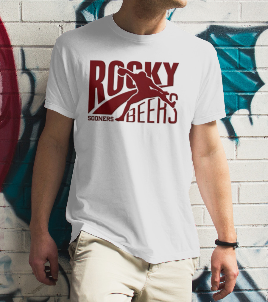 Rocky Beers Sooners Football Oklahoma Fan T-Shirt
