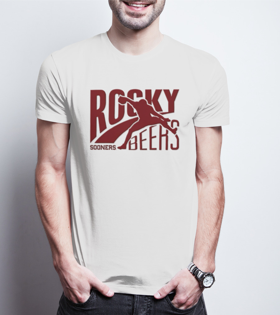 Rocky Beers Sooners Football Oklahoma Fan T-Shirt