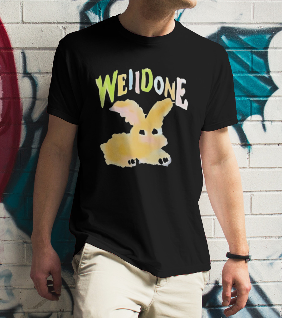 We11done Colorful Bunny Rabbit Fashion Playful Pastel Aesthetic T-Shirt