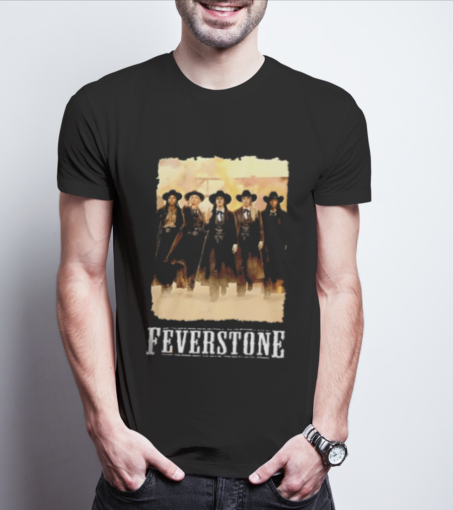 Feverstone Five Women Cowboy Outfits Walking T-Shirt