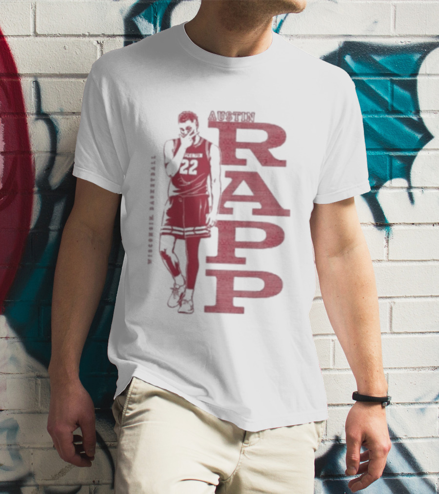 Austin Rapp Wisconsin Basketball 22 NCAA T-Shirt