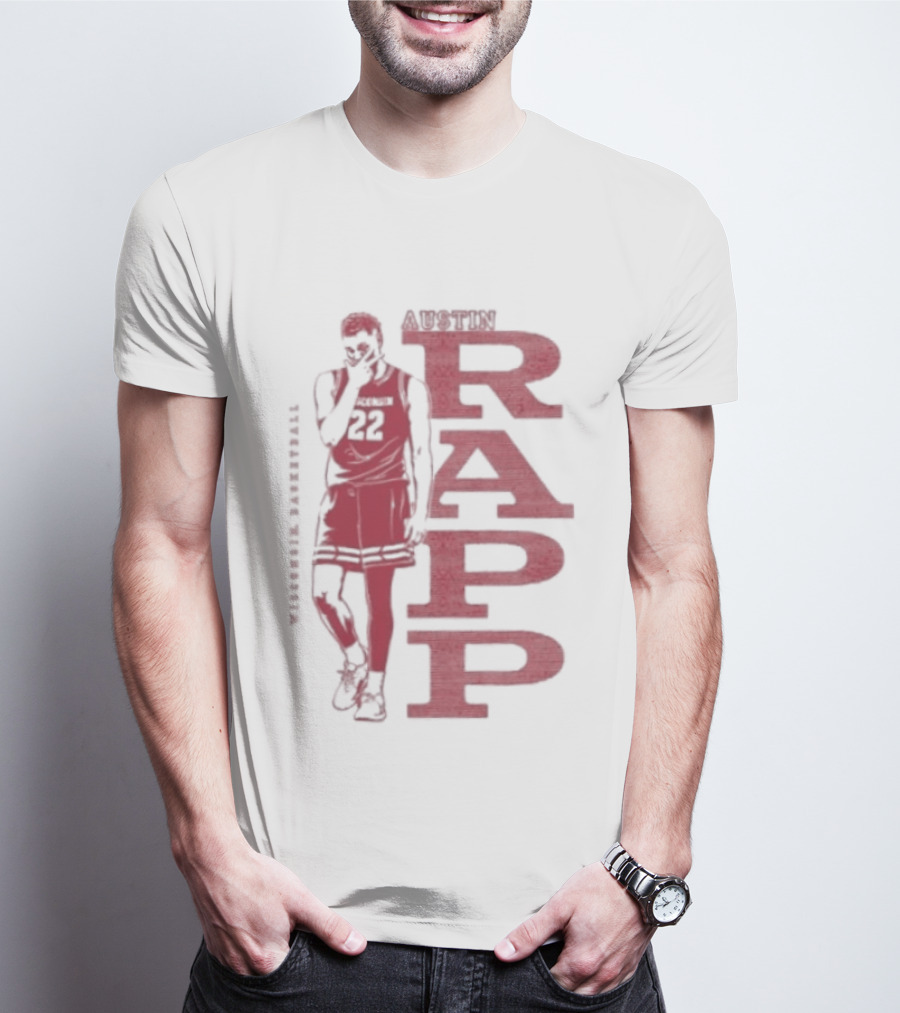 Austin Rapp Wisconsin Basketball 22 NCAA T-Shirt